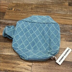 Stoney Clover Lane Blue Quilted Pouch